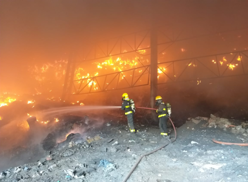 Bombeiros de Garibaldi auxiliam no combate a incêndio em Pinto Bandeira