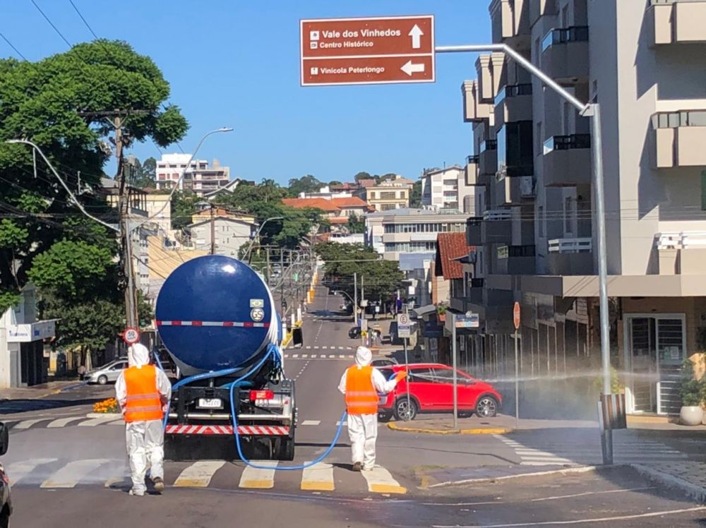 Mais uma etapa da sanitização neste domingo em Garibaldi