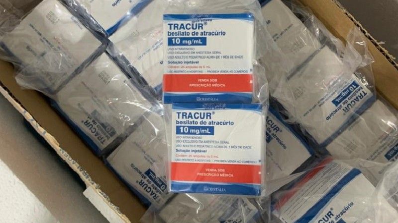 Hospitais gaúchos recebem nova remessa de medicamentos do kit intubação
